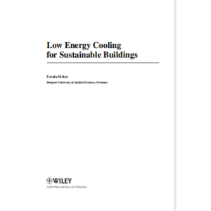 Low Energy Cooling for Sustainable Buildings